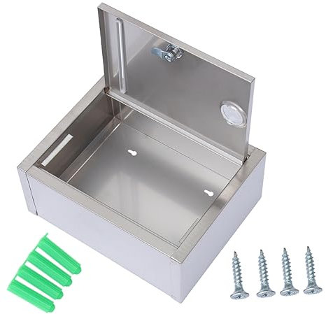 Angoily Edelstahl-briefkasten Kleiner Vorschlagskasten Retro Design Leicht Eingang Für Stimmzettel Post Geld Schecks Sicher Und Zuverlässig