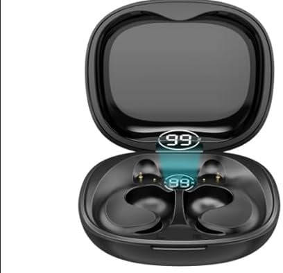 ATFKZADV Auriculares Oreja Abierta Bluetooth 5.4 con Bajo Profundo Y Llamada Clara, Cascos Inalámbricos Bluetooth Deporte Súper Cómodos Sin Profundizar En El Canal Auditivo, para Running y Gimnasio