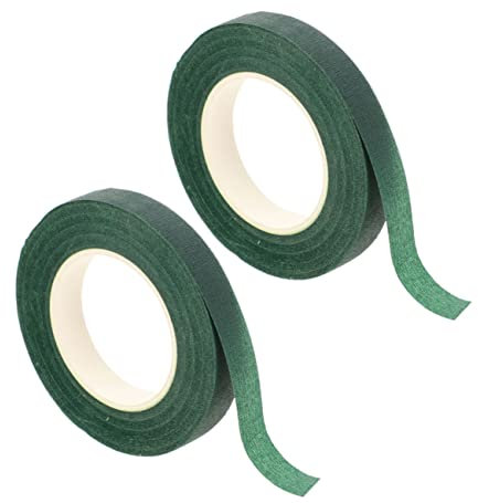 KONTONTY 2rollen Blumenstrauß Stielwickeltape Grünes Floristenband Für Arrangements Für Hochzeitsdeko Und Kreative Bastelprojekte