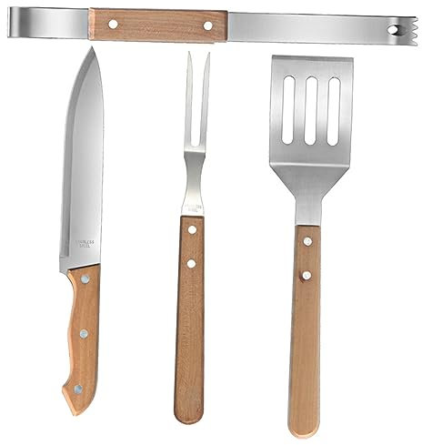 Ciieeo Grillbesteck-set Für Camping Kochen Im Freien Komplettes Grillbesteck-set Mit Spatel Und Cutter