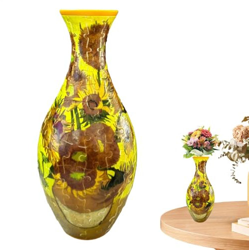 3D-Vasen-Puzzles für Erwachsene, 160 Teile, 3D-Puzzles, Vasen-Puzzle, Blumenvase, abnehmbare Puzzles, Pflanzgefäß-Vasen-Dekorationen für Wohnzimmer, Schlafzimmer