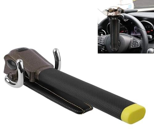 TANJAU Auto Lenkradschloss für Volvo S60L V40 V60 S60 Xc60 Xc90 Xc60 C70 S80 S40 2000-2023 2024, Universelle Passform mit Schlüssel Diebstahlsicherung Lenkrad Schlösser Auto Innenraum Zubehör
