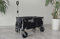 TIREX by xonic® Bollerwagen Vollgummi-PU-Universal-Räder - Robuster Transport-Wagen, faltbar mit Fußbremsen - Hand-Karre mit 2-Fach verstellbarem Griff - Unfold & Go (PU XL Räder, Black)
