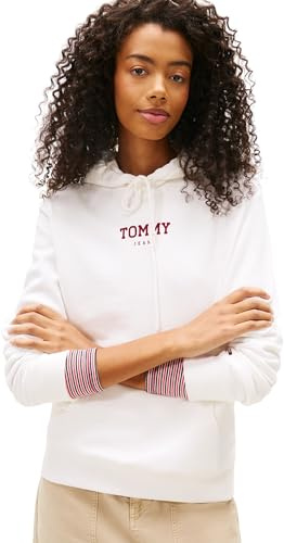 Tommy Jeans Damen Tjw Reg ESS Logo 2 Hoodie EXT Dw0dw21921 Kapuzenpullover (1er Pack)