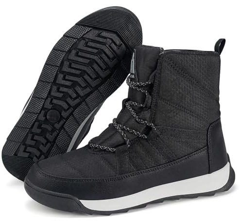 Mishansha Stivali da Neve Donna Caldi Scarpe Invernali | Antiscivolo，Comfort，per Passeggiate，Sci，Campeggio, Tempo
