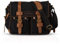 FANDARE Unisex Umhängetasche/Laptoptasche 14 Zoll für Arbeit Herren Messenger Bag Schultertasche Multifunktions Reise Canvas Schwarz