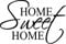 GRAZDesign Wandtattoo Wohnzimmer Sprüche Home sweet home - Wandaufkleber Familie - 60x40cm / 010 weiss