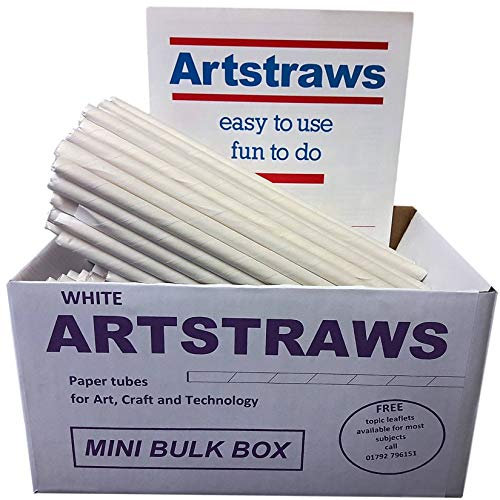 Artstraws White Paper Straws School Pack Art Straws 6mm