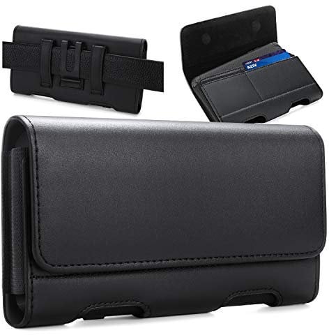 BECPLT Phone Holster for iPhone 15 Pro Max 15 Plus 14 Pro Max 13 Pro Max 8 Plus 7 Plus Belt Clip Case, Leather Cell Phone Belt Holder Pouch for Galaxy S23 Plus S8+ S9+S21 FE A73 5G A33 A12 A32