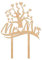 GRAVURZEILE Topper per torta Mr & Mrs con albero della vita, in legno, decorazione per torta nuziale, decorazione per torte e torte