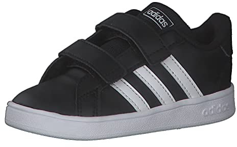 adidas Unisex Baby Grand Court Tennisschuh, Cblack Ftwwht Ftwwht, 21 EU