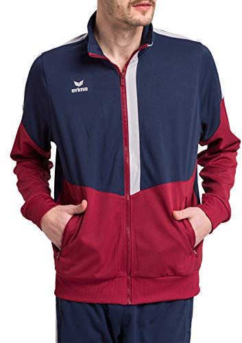 Erima Herren Squad Worker Jacke (1032031), new navy/bordeaux/silver grey, M