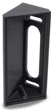 Gestech 50 Degree Angle Mount Wedge Compatible with Video Doorbell Wired, Texxen & Dual Cam, Flush Fit, Mounts Right Or Left (50° Corner Mount, Black)