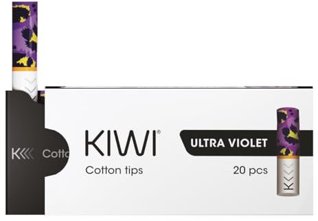 KIWI Ricambi, Tips Ufficiali in Cotone per Sigaretta Elettronica KIWI, Pacchetto da 20, No E-Liquind, No nicotina