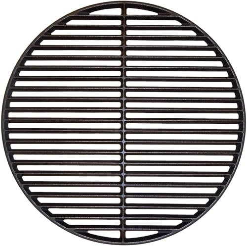 Shengyongh CC69991 (1-Pack) 18 Inch Cast Iron Cooking Grate for Kamado Joe KJ-HCICG Classic Joe KJ-23RHC Classic II KJ23NRHCI Classic III Stand-Alone Classic, Vision Grill VGKSS-CC2, B-11N1A1-Y2A