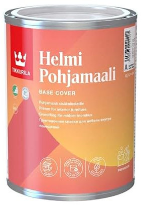 TIKKURILA Helmi Primer - Base Cover Priming Paint For Interior Wood & Furniture - Quick Drying And Hard Wearing - 1 Litre