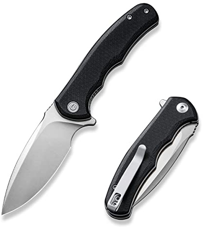 CIVIVI Mini Praxis Folding Pocket Knife, 2.98 D2 Steel Blade, Black