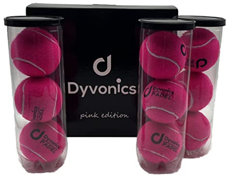 Dyvonics - Palline da padel (3 x 3 pezzi), edizione limitata (rosa)
