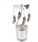 Federn Teelicht Karussell Windlicht Glas Teelichthalter Gold Teelichtglas Rotierender Kerzenhalter Eisen Metall Kerzenständer für Valentinstag Deko Geschenk Hochzeit Dekoration Wohnzimmer Tischdeko