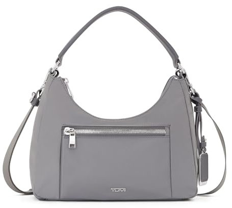 TUMI - Voyageur Adelaide Hobo Crossbody - Sling Bag für Damen - Alltags-Reise-Geldbörse - Abnehmbarer Riemen Tracer, Fog & Silver