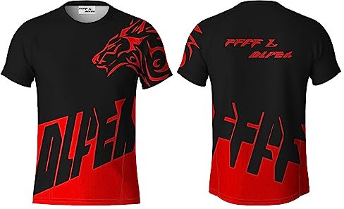 MTB Jersey Kurzarm,Mountainbike-Trikot für Männer,Fahrrad Trikots Motocross BMX Racing T-Shirt Downhill Kurzarm Radsport Kleidung MTB Jersey (NO18,5XL)