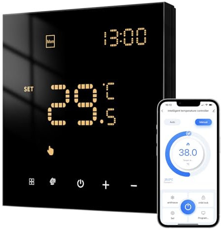 AVATTO Thermostat Für Wasser Fußbodenheizung und Gasboiler,Smart WiFi Thermostat Programmierbar Raumthermostat Unterstützen Alexa, Google Home Sprachsteuerung und Smart Life App Fernbedienung