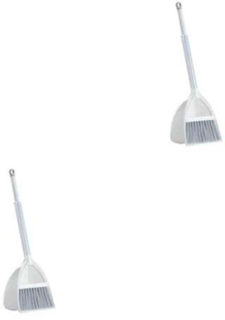 rongweiwang 2 Set di efficienti e durevoli Set di Scopa e Paletta per Una Facile Pulizia Set di Scope e Paletta per la Spazzatura in plastica Elegante, 2Insieme