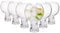 Rink Drink 525ml Short Stem Gin Glasses Set - Pack of 6 - Large Modern Tonic Cocktail Glass Dishwasher Safe Wine Drinking Balloon Goblet Bowl Copa Glass with Stem