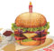 MOKIO® Pop-Up Karte – Burger mit Kerze – lustige 3D Glückwunschkarte zum Geburtstag, Geburtstagskarte mit Hamburger