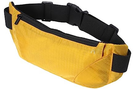BESPORTBLE Leichte Lauf-gürteltasche – Outdoor-hüfttasche Mit Ausweisfach Freihändig Zum Wandern Reisen Sport (gelb)