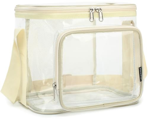 FlowFly Lonchera reutilizable con aislamiento para adultos, lonchera grande para mujeres y hombres con correa ajustable para el hombro, bolsillo frontal con cremallera y bolsillos laterales dobles