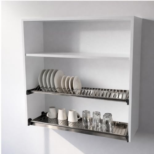 Calandrelli Mueble Escurreplatos H 90 L 90 P 33 cm Blanco