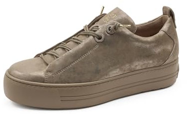 Paul Green Damen Pauls, Frauen Low-Top Sneaker,schnürschuhe,schnürer,Plateausohle,Halbschuhe,straßenschuhe,Bronze Metallic (Champagne),37 EU / 4 UK