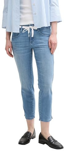 TOM TAILOR Damen 1045737 Jeans Alexa Slim, 10151 - Light Stone Bright Blue Denim, 32W / 26L EU