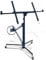 Yakimz Plattenheber XXL, höhenverstellbar 140cm-350cm Arbeitshöhe, 3 Räder mit Feststellbremse, Max 290cm Lastarmbreite, 68 kg Traglast, klappbar Montagehilfe für Trockenbau und Terrassenplatten, Blau