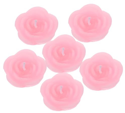 FUNOMOCYA 6pezzi Galleggianti Rosa Per Decorazioni Matrimoni e Profumate Per e Decorazione Casa