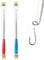 2 Pcs Fishing Hook Remover Tool Set, Stainless Steel Fish Hook Extractor Quick & Safe Hook Detacher with Non-Slip Handle Magnetic Bottom Compact Storage Tubes Ideal for Freshwater & Saltwater Fishing