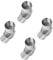 TOPBATHY 4 Stück Rauchrohrbogen Bogen Grad Kaminrohr Ofenrohr-Adapter Kaminrohr ° Das Buch Kaminrohr Flansch Ofenrohre Kaminabdeckrohr Rauchkaminrohr Rostfreier Stahl Silver