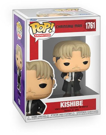 Epic Collectibles Pop Anime: Chainsaw Man - Kishibe Vinyl Figure Collectibles Bundle with Compatible Funko Box Protector