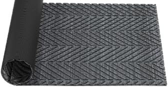 COMPOLICY Fußmatte, perfekte Größe - 50×80cm - rutschfeste Fussmatte innen, Schmutzfangmatte innen, Fußmatten innen für Eingang, Flur, Küche, Haustür und Treppenaufgänge, Grau