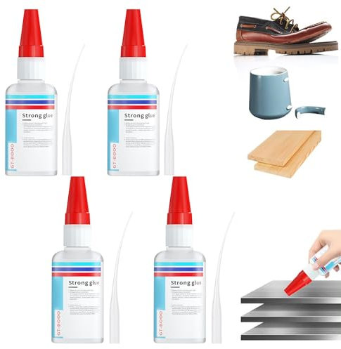 Super Glue,Colle Forte,Super Colles Extra Forte,Extra Fortes Universelle,Séchage Rapide,Colles Les Métaux,Plastique,Pierre, Bois,Verre