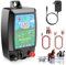 10KM Recinto Elettrico per Animali, Potente Elettrificatore per Recinzione Elettrica da 2 J con display LCD, Recinzione Elettrica Impermeabile IP44 ad Alta Potenza per Fattoria, Giardino, Pascolo