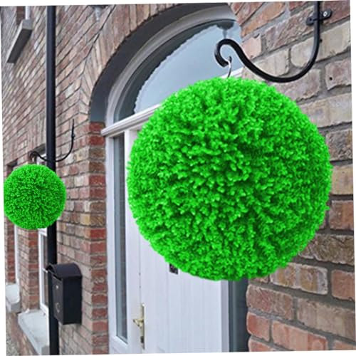 Obelunrp Artificial Boxwood Balls, 40cm Faux Plant Topiary Ball, Hanging Artificial Plants Outdoor Indoor Decorations for Backyard, Balcony, Garden, Wedding (Green)