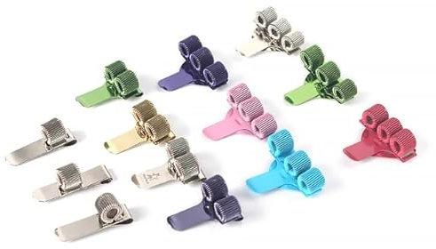 3 Stück Stifthalter Federschlaufe, Metall Stifthalter Clip Verstellbare, Stiftehalter Kasack Tasche Clip mit Klebender Stifthalter für Notizbücher, Krankenschwester