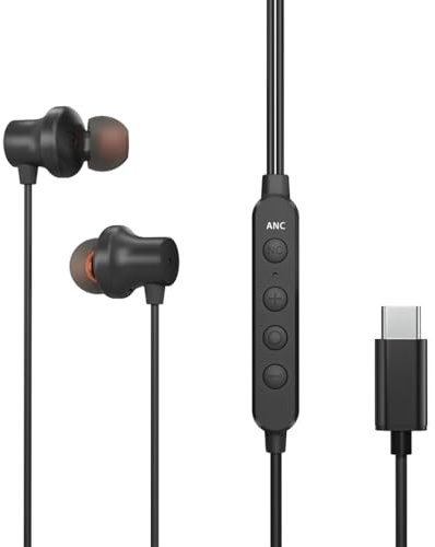 Avantalk Hush C30 – USB-C Kopfhörer mit Mikrofon, ANC, Lautstärkeregler, kompatibel mit Type-C-Smartphones