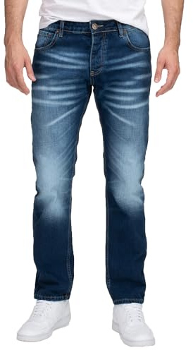 Lorenzo Loren Jeans Herren Hose Regular Fit LL-4012 Dunkelblau W44 L32