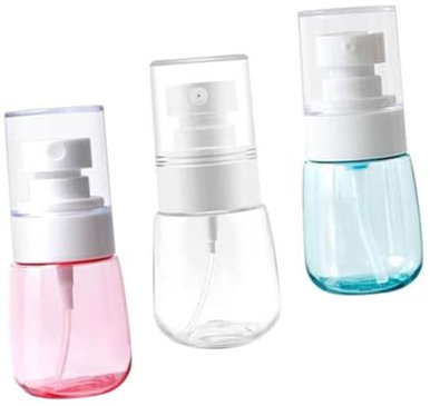 TOPPERFUN 3Pièces Flacon Vaporisateur Voyage Kit de Bouteilles Réutilisables Pulvérisateurs Compact pour Voyage Nettoyage et Stockage Eau Aléatoires