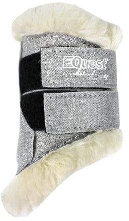 EQuest Softgamasche speziell für Shetty, 2er Set (Grau, Shetty)