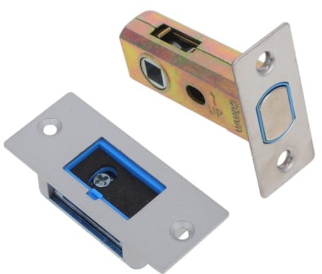 Stainless Steel Magnetic Door Catch 8mm 50mm for Wooden Bathroom Door | Magnetic Gate Lock, Door Knob Latch, Passage Door Latch Set, Door Lock Replacement Parts, Office Home