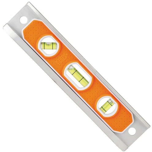 Magnetic Torpedo Level, Aluminum, V-Groove and Magnet KLEIN TOOLS 935R, Orange